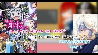 So I’m A Spider So What? React to Shiraori brothers || Rimuru Tempest || Gacha Reaction || Part 1