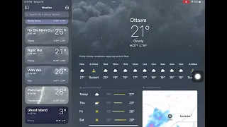 iOS 16 thunderstorm animation weather