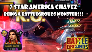 7 STAR America Chavez destroying Battlegrounds For 5 minutes- Marvel Contest Of Champions