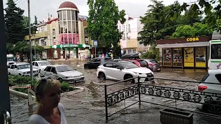 Потоп в Сочи Лазаревское 4.07.2021