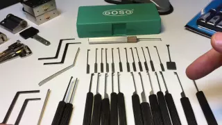 (073) Review - GOSO 14 Piece Fixed-Handle Dimple Lock Picks