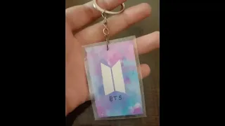 Easy and beautiful BTS diy, BTS keychain #btsdiy #homemade #keychain #keychain