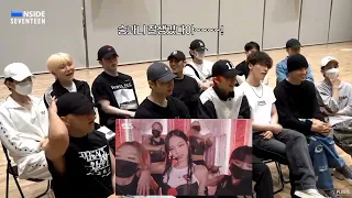 Seventeen reacting to Blackpink -  Pink venom [Inkigayo Performance]