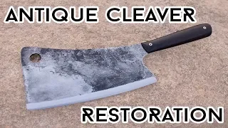 Antique Cleaver Knife Restoration