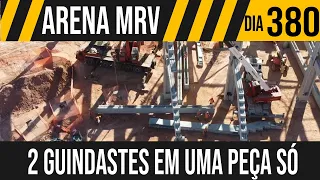 ARENA MRV | 5/6 DOIS GUINDASTES PRA LEVANTAR UMA PEÇA | 05/05/2021