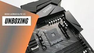 B550 AORUS ELITE V2 unboxing