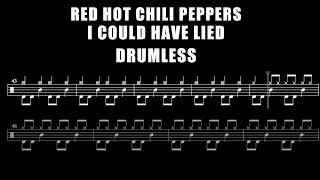 Red Hot Chili Peppers - I Could Have Lied - Drumless (with scrolling drum sheet)