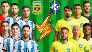 2023 Brazil vs 2023 Argentina 🇧🇷x🇦🇷 🔥🔥 ( Messi - Neymar - Alvarez - vinicius - Antony )