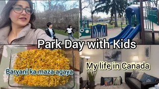 Chicken Sindhi Biryani | Park Day with kids | CleaningDay | My life in Canada |MaalaSami