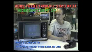 SONY KV-1320 MKII TRINITRON COLOUR TV FROM 1971 [RESTORATION PT1] partly filmed with SONY HVC-4000P!