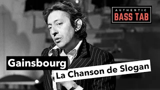 Gainsbourg - La Chanson de Slogan 🎸 Authentic Bass Cover + TAB