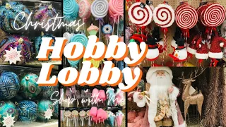 HOBBY LOBBY CHRISTMAS DECOR CRAFTS DIYS CHRISTMAS TREE SHOP WITH ME DECORATING IDEAS SNEAK PEEK 2023