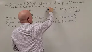 Prove the limit does not exist. Real Analysis Example (2.1)