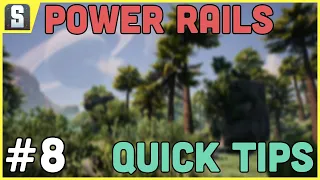 POWER TRAIN RAILS - Satisfactory Tips | Episode 8 #shorts