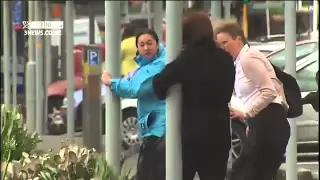 2011-11-21 - 3NEWS - WELLINGTON WIND TOO STRONG FOR SOME [RAW FOOTAGE]