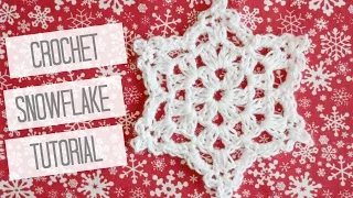CROCHET: How to crochet a snowflake | Bella Coco