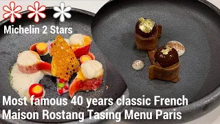 Paris 2 Stars Michelin Restaurant Fine dining Maison Rostang Tasting menu-Classic French Cuisine