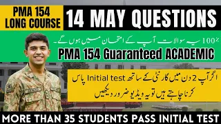 PMA 154 Long Course Today Test Questions| PMA 154 Long Course Experiences | 14 May 2024 Questions |