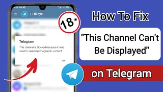 Fix "This Channel Can't Be Displayed" on Telegram (Android & iOS)| Unlock All Telegram Channels 2024