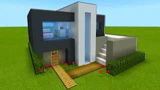 Minecraft Tutorial: How To Make A Modern House 2019 "Easy Modern House Tutorial"