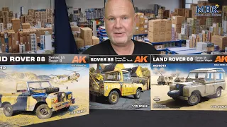 MBK unboxing SPECIAL - 1:35 Land Rover 88 Series IIA (AK Interactive 35012, -13, -14)