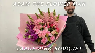 Hand-tied Bouquet and Wrapping | How To Front Facing Design | Flower Bouquet and Wrapping Ideas