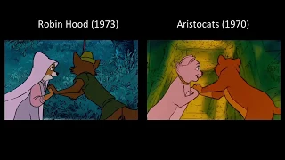 Reused animation in Robin Hood's "The Phony King of England" (1973)