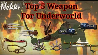 shadow fight 2 Top 5 Best weapons For Underworld || top 5 strongest weapons in shadow fight 2