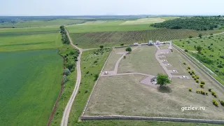 Мемориал поле Альминского сражения, с. Вилино, Бахчисарайский р-н, Крым вид с высоты птичьего полета