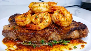 The Best most Tasty Steak and Shrimp | Surf and Turf Recipe will have you hooked like me.