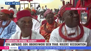 Sen. Akpabio, Gov. Oborevwori Seek Recognition For Traditional Rulers