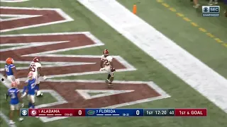 Najee Harris Scores First Alabama Touchdown Of The Game And Breaks School Record SEC Championship