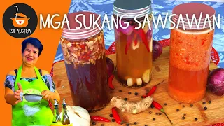 Mga sukang sawsawan (Sweet and spicy | Sukang tagalog | Sukang ala pinakurat)