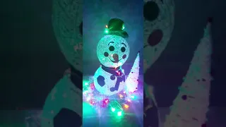 🎄⛄Мой снеговик из ниток  и клея ПВА!❄☃️