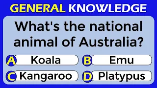 20 General Knowledge Questions | How Good is Your General Knowledge? | #challenge