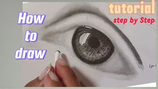 How to draw hyper_ realistic eye. Ep.8 วาดรูปเหมือนดวงตา Tutorial drawing step by step