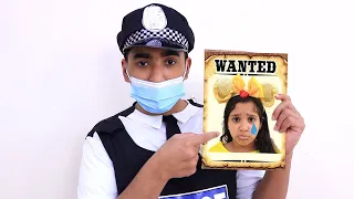 Shfa Pretend Play Funny Police Chase Story for Kids | Costume Dress Up Video for Children