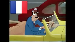 FRENCH LESSON - learn french with Goofy : Motor Mania ( french dub )