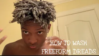 HOW TO:WASH FREEFORM DREADS #dreads #freeform