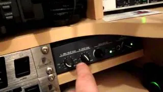 G0SEC in shack with my ICOM 7800 Explaining Audio Gear setup