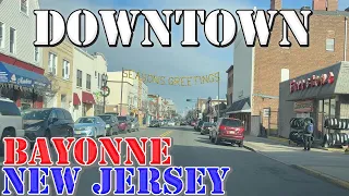 Bayonne - New Jersey - 4K Downtown Drive