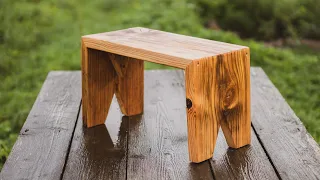 Traditional Wood Bench / Stool / Step