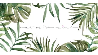 Art of Marina - Painting Palms in watercolour tutorial