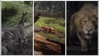 Finding the Zebra, Tiger, and rare Lion mission Red Dead Redemption 2