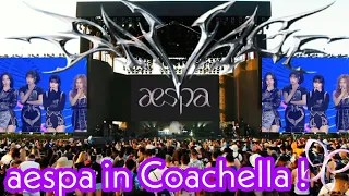 aespa in Coachella! - intro black mamba - Next level - Savage - aenergy live fancam