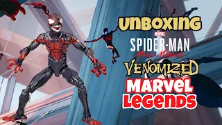 Miles Morales Marvel Legends Venompool - Unboxing Y Review / BAF 2020