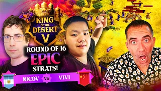 NICOV vs VIVI is an EPIC SERIES in King of the Desert 5 Round of 16 #ageofempires2