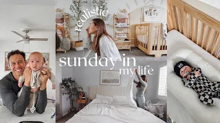 a *realistic* sunday in my life | church with a baby, makeup routine, cooking + cleaning & more!