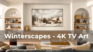 Winterscape TV art | Art slideshow | Paintings for TV | 4k HD Paintings | Winter art for TV