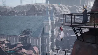 FINAL FANTASY VII REMAKE Aerithsth and Cloud hang out (Alternative route)